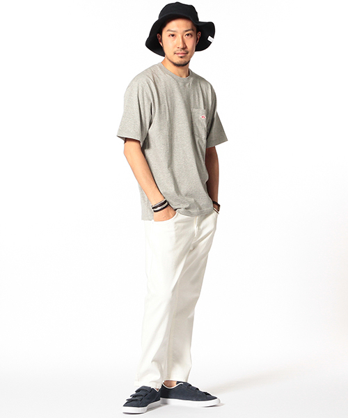 DANTON（ダントン）の「DANTON×ビーミング by ビームス / 40th別注 POCKET TEE（Tシャツ/カットソー・メンズ・グレー/ブラック/ホワイト・LARGE/MEDIUM/SMALL）」の9枚目の写真