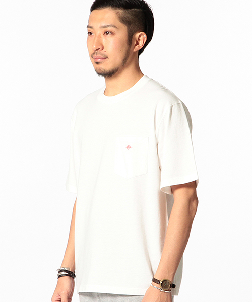 DANTON（ダントン）の「DANTON×ビーミング by ビームス / 40th別注 POCKET TEE（Tシャツ/カットソー・メンズ・グレー/ブラック/ホワイト・LARGE/MEDIUM/SMALL）」の11枚目の写真