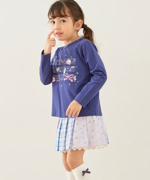 KP(ケーピー)の「【GOOD PRICE】 スイーツミュージック 長袖Tシャツ(Tシャツ/カットソー・キッズ・ネイビー/ミント・120cm/130cm/140cm/90cm/100cm/110cm)」の5枚目の写真