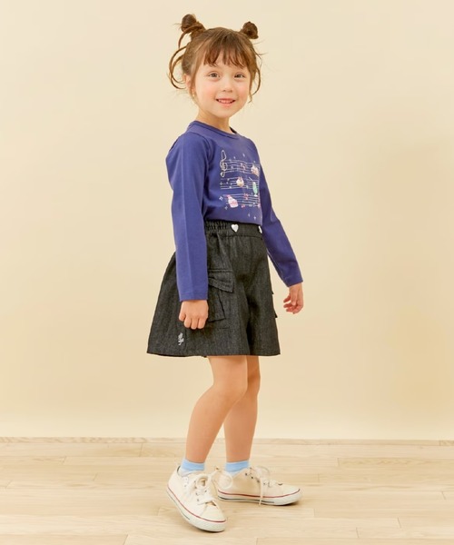 KP(ケーピー)の「【GOOD PRICE】 スイーツミュージック 長袖Tシャツ(Tシャツ/カットソー・キッズ・ネイビー/ミント・120cm/130cm/140cm/90cm/100cm/110cm)」の6枚目の写真