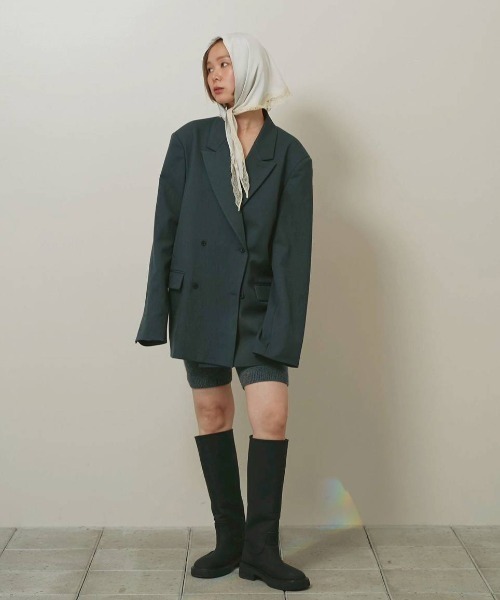 TODAYFUL（トゥデイフル）の「Satin Lace Scarf（バンダナ/スカーフ・レディース・ミント/ブラック/アイボリー・FREE）」の5枚目の写真