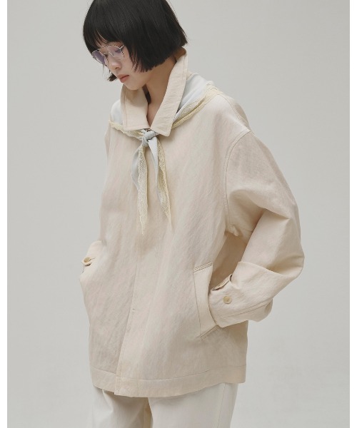 TODAYFUL（トゥデイフル）の「Satin Lace Scarf（バンダナ/スカーフ・レディース・ミント/ブラック/アイボリー・FREE）」の13枚目の写真