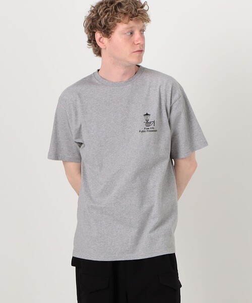 Public Possession(パブリックポゼッション)の「PUBLIC POSSESSION FREE INFO T-SHIRT(Tシャツ/カットソー・メンズ・グレー・L/M)」の2枚目の写真