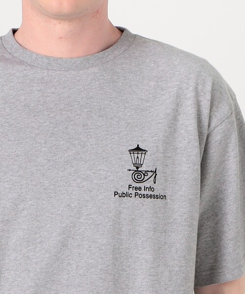 Public Possession(パブリックポゼッション)の「PUBLIC POSSESSION FREE INFO T-SHIRT(Tシャツ/カットソー・メンズ・グレー・L/M)」の6枚目の写真