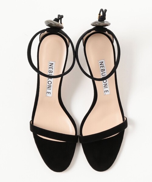 Demi-Luxe BEAMS（デミルクス ビームス）の「NEBULONI E. / ストーン アンクルゴムストラップ サンダル（サンダル・レディース・ブラック・38/37/36/35）」の5枚目の写真