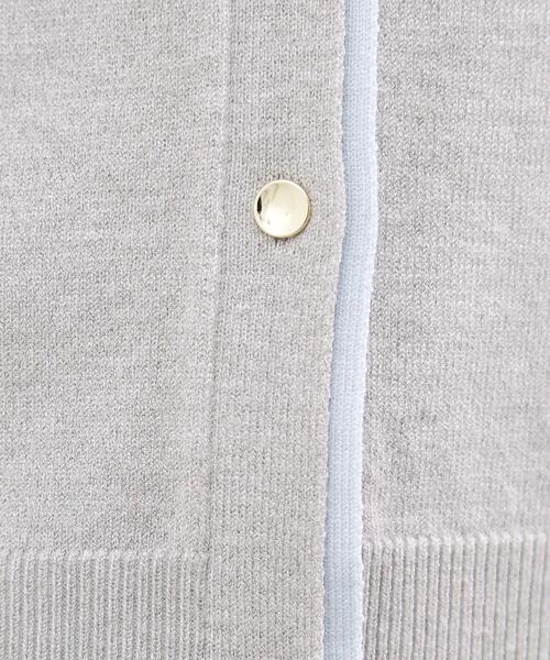 grove(グローブ)の「レイヤード風配色カーディガン(カーディガン/ボレロ・レディース・グリーン系/ライトグレー/ネイビー・02/03/05/04/01)」の7枚目の写真