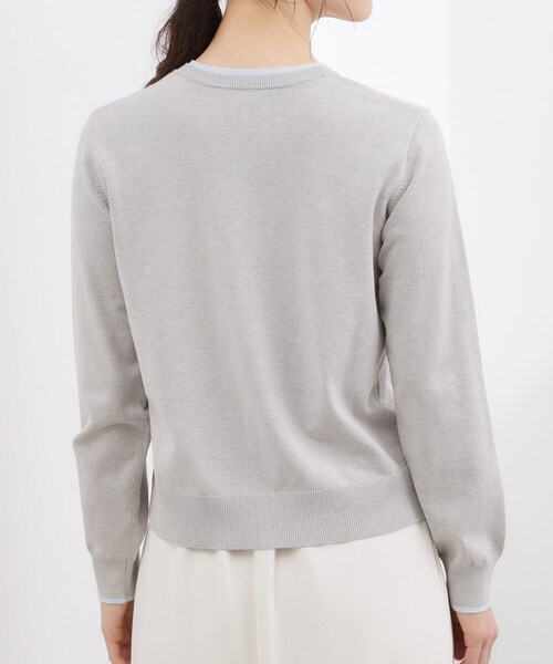 grove(グローブ)の「レイヤード風配色カーディガン(カーディガン/ボレロ・レディース・グリーン系/ライトグレー/ネイビー・02/03/05/04/01)」の18枚目の写真