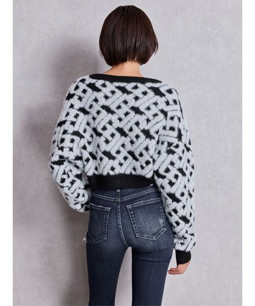 GGチェーンロゴラメニットトップス（ニット/セーター）｜GYDA