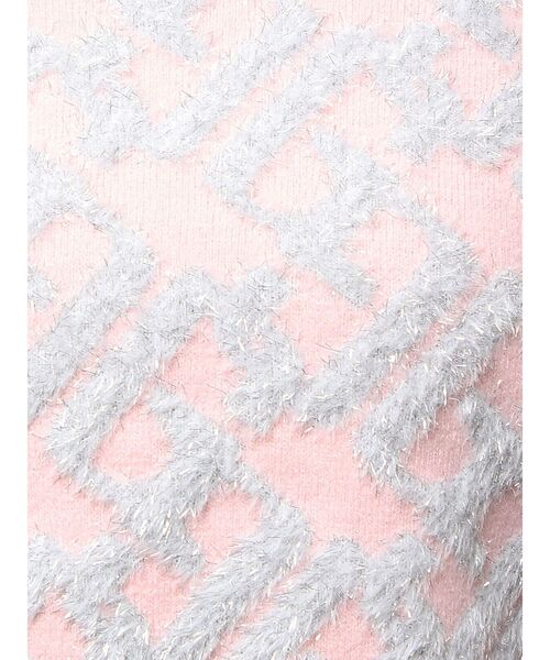 GYDA（ジェイダ）の「GGチェーンロゴラメニットトップス（ニット/セーター・レディース・オフホワイト/ピンク/ブラック・FREE）」の17枚目の写真