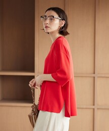 BEAUTY&YOUTH UNITED ARROWS | ハーフスリーブ ニットプルオーバー ウォッシャブル(ニット/セーター)