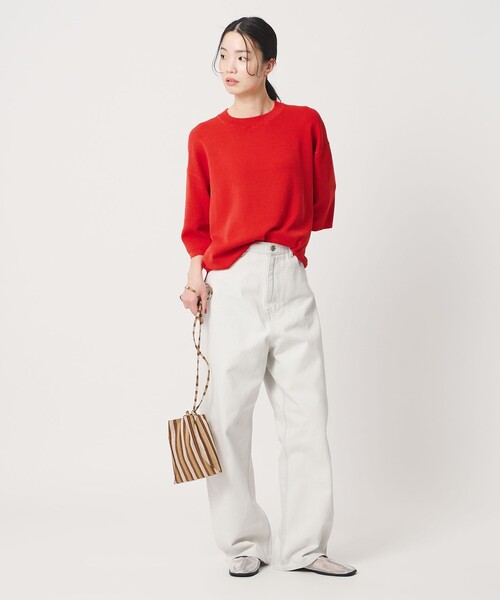 BEAUTY&amp;YOUTH UNITED ARROWS ハーフスリーブニットプルオーバー ウォッシャブル 定価11990円 25SS ブラック レディース ビューティアンドユース【中古】6-0407S♪ UNITED ARROWS LTD. OUTLET｜ハーフスリーブ ニットプルオーバー