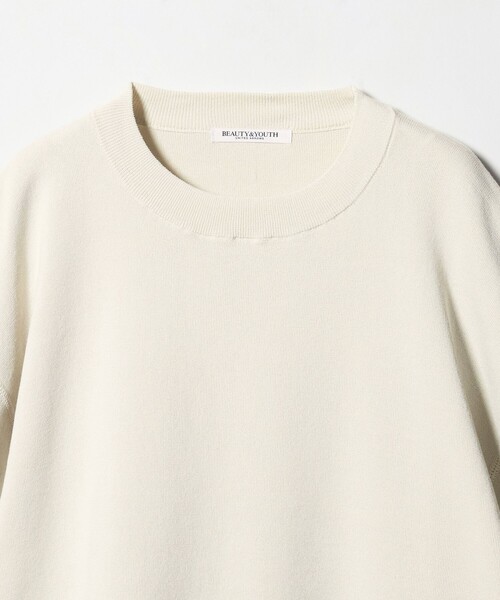 BEAUTY&YOUTH UNITED ARROWS（ビューティーアンドユースユナイテッドアローズ）の「ハーフスリーブ ニットプルオーバー ウォッシャブル（ニット/セーター・レディース・レッド/ネイビー/オフホワイト・FREE）」の11枚目の写真