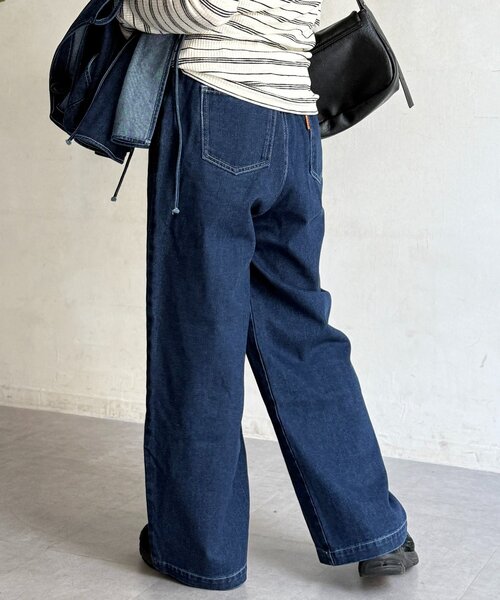 CPCM（シーピーシーエム）の「デニムビスチェセットアップ（ワンピース・レディース・ネイビー/ブラック/ブルー・FREE）」の7枚目の写真