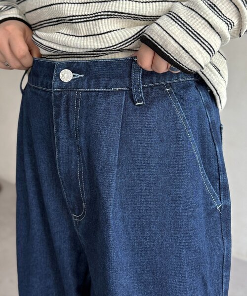 CPCM（シーピーシーエム）の「デニムビスチェセットアップ（ワンピース・レディース・ネイビー/ブラック/ブルー・FREE）」の10枚目の写真