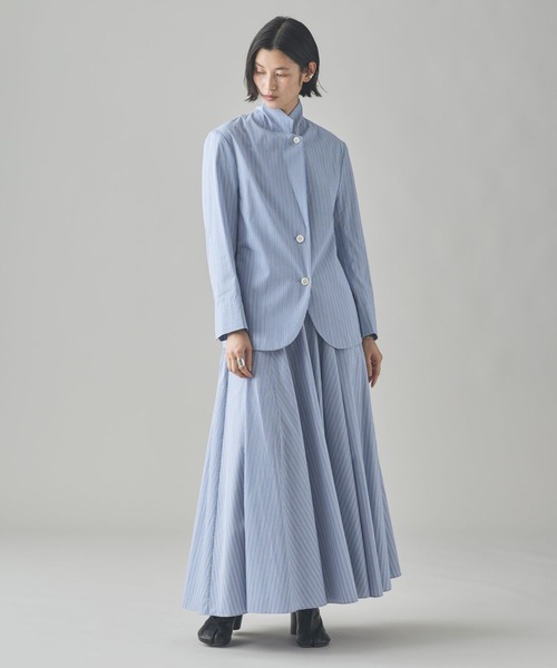 Curensology(カレンソロジー)の「Curensology(カレンソロジー)/<C.S.G>ストライプジャケット(テーラードジャケット・レディース・サックスブルー・FREE)」の6枚目の写真