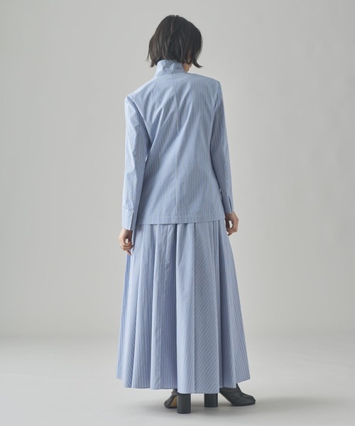 Curensology(カレンソロジー)の「Curensology(カレンソロジー)/<C.S.G>ストライプジャケット(テーラードジャケット・レディース・サックスブルー・FREE)」の7枚目の写真