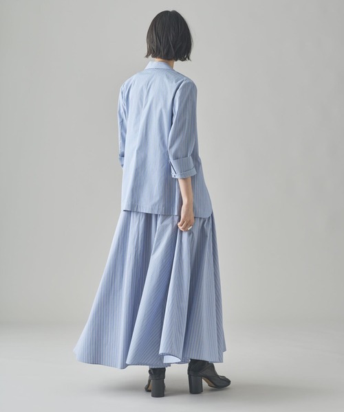 Curensology(カレンソロジー)の「Curensology(カレンソロジー)/<C.S.G>ストライプジャケット(テーラードジャケット・レディース・サックスブルー・FREE)」の12枚目の写真