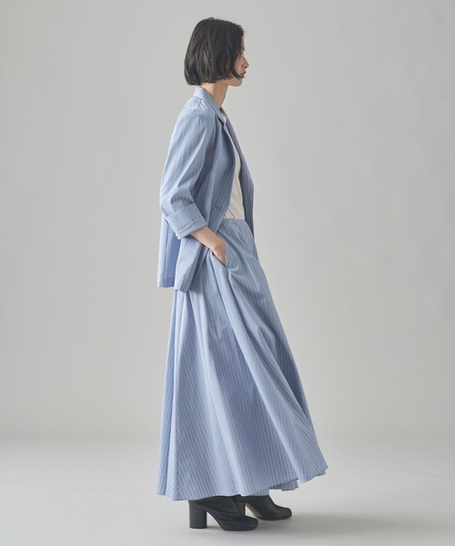 Curensology(カレンソロジー)の「Curensology(カレンソロジー)/<C.S.G>ストライプジャケット(テーラードジャケット・レディース・サックスブルー・FREE)」の13枚目の写真