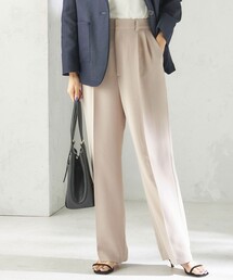 〈接触冷感 / UVカット〉Refinel セミ ワイド パンツ(セレモニー対応可)