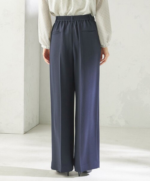 SHIPS(シップス)の「〈接触冷感 / UVカット〉Refinel セミ ワイド パンツ(セレモニー対応可)(その他パンツ・レディース・ベージュ系/アイボリー/ネイビー・40/38/36/34)」の16枚目の写真