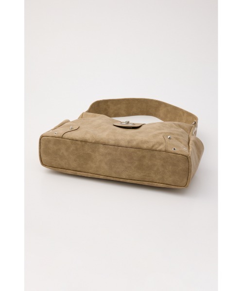 SLY（スライ）の「STUDS HORIZONTAL BAG スタッズホリゾンタルバッグ（ショルダーバッグ・レディース・ブルー系その他/ブラック/ベージュ・FREE）」の7枚目の写真