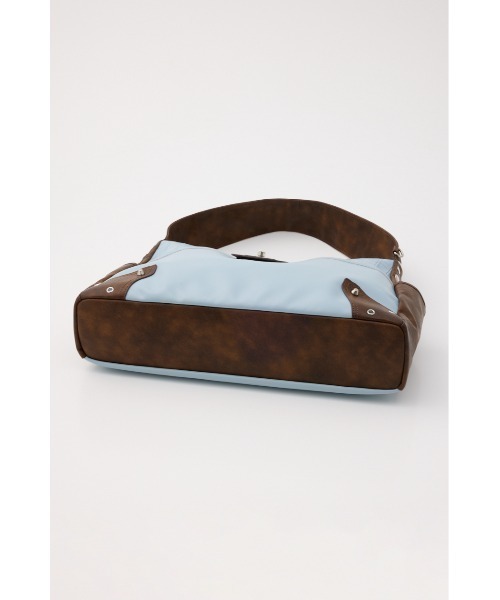 SLY（スライ）の「STUDS HORIZONTAL BAG スタッズホリゾンタルバッグ（ショルダーバッグ・レディース・ブルー系その他/ブラック/ベージュ・FREE）」の16枚目の写真