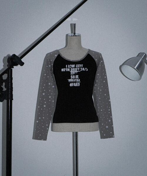 dispark（ディスパーク）の「DISPARK/【26年春夏新作】スターラグランロゴトップ（Tシャツ/カットソー・レディース・ネイビー/チャコールグレー・FREE）」の11枚目の写真