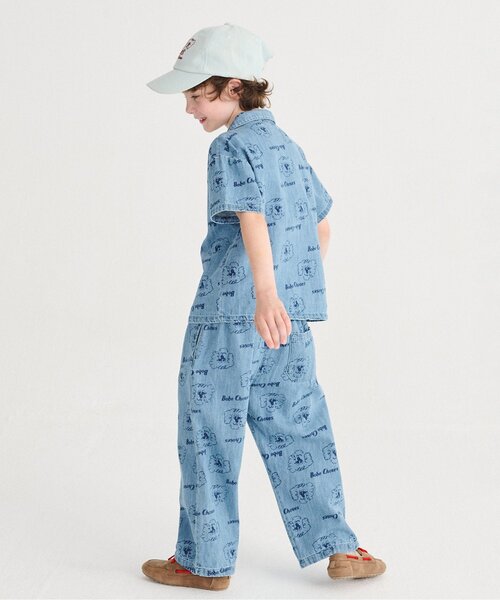 BOBO CHOSES(ボボショーズ)の「総柄Pickles The Dog 長パンツ・布帛【キッズ】(その他パンツ・キッズ・ブルー・130/100/110/120)」の3枚目の写真