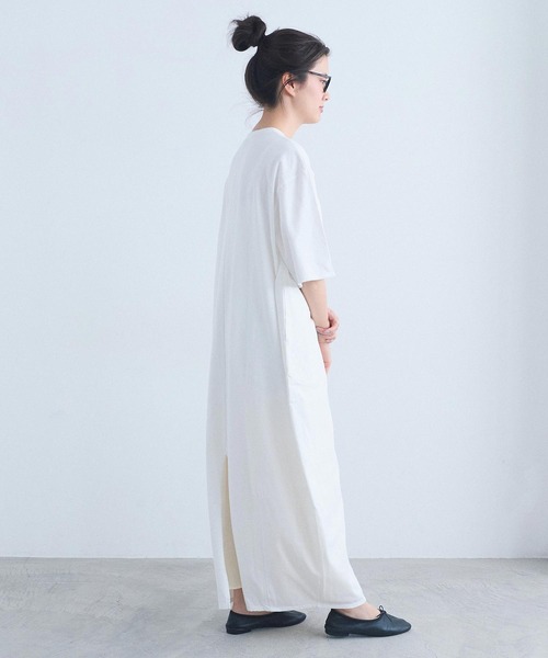 I am I in fact...（アイアムアイインファクト）の「MOONY DRESS（ワンピース・レディース・ホワイト・FREE）」の10枚目の写真