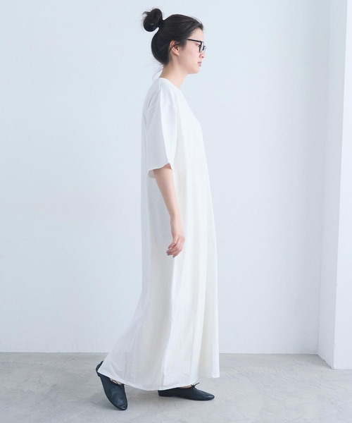 I am I in fact...（アイアムアイインファクト）の「MOONY DRESS（ワンピース・レディース・ホワイト・FREE）」の4枚目の写真