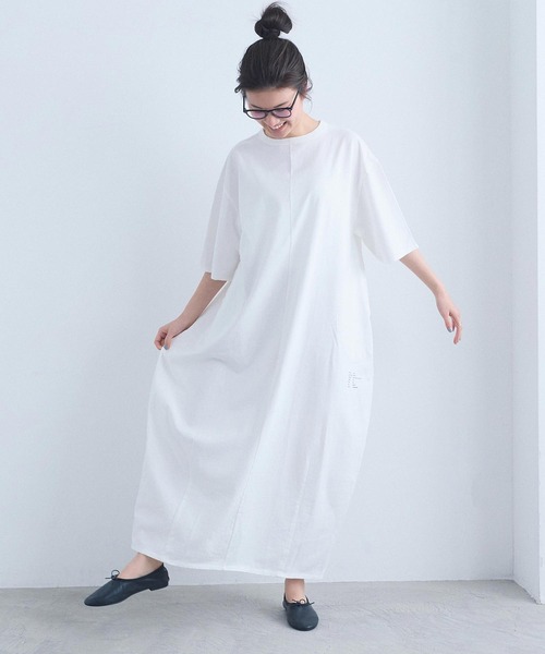 I am I in fact...（アイアムアイインファクト）の「MOONY DRESS（ワンピース・レディース・ホワイト・FREE）」の6枚目の写真