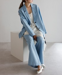 Bonjour Sagan（ボンジュールサガン）の「[SET]シアーデニムジャケット×イージーデニムパンツ（セットアップ）」