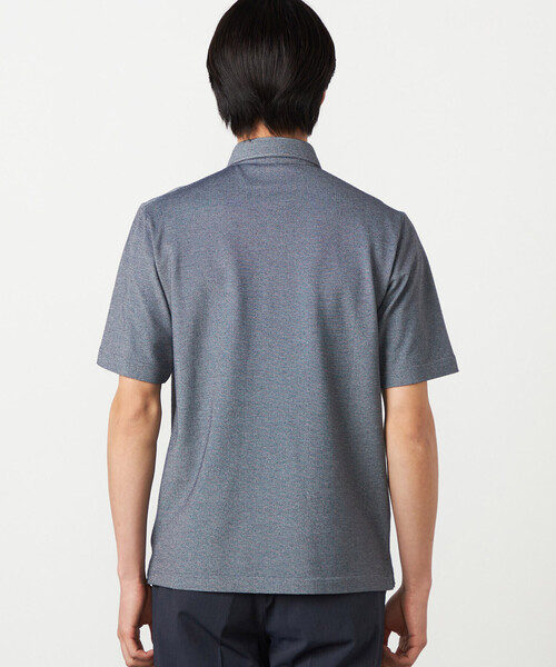 COMME CA ISM（コムサイズム）の「【吸水速乾】カノコポロシャツ（ポロシャツ・メンズ・ネイビー/ダークブルー/ホワイト/ブラック/サックスブルー/ブルー・MEDIUM/LARGE）」の16枚目の写真