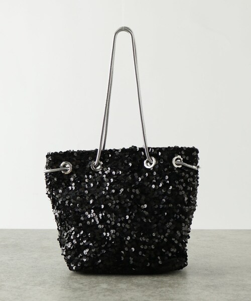 GALLEST（ギャレスト）の「スパンコールミニバッグ（ショルダーバッグ・レディース・ダークブラウン/シルバー/ブラック・00）」の2枚目の写真