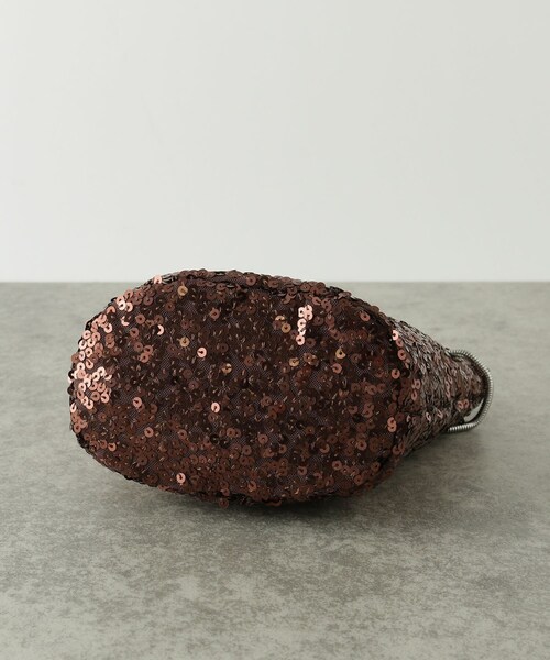 GALLEST（ギャレスト）の「スパンコールミニバッグ（ショルダーバッグ・レディース・ダークブラウン/シルバー/ブラック・00）」の6枚目の写真