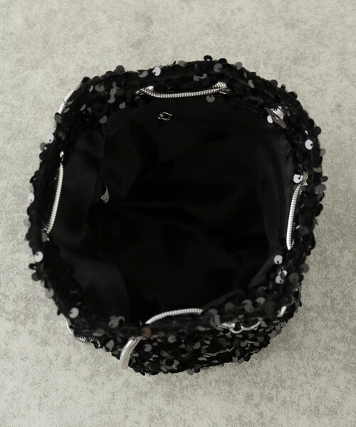 GALLEST（ギャレスト）の「スパンコールミニバッグ（ショルダーバッグ・レディース・ダークブラウン/シルバー/ブラック・00）」の8枚目の写真
