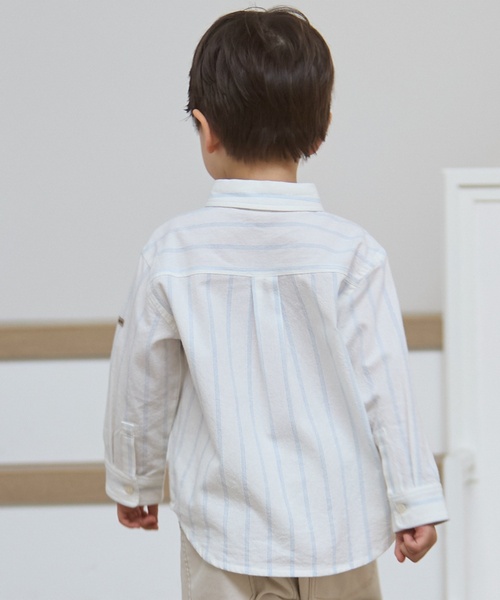 petit main（プティマイン）の「【リンク】アソート柄長袖シャツ（シャツ/ブラウス・キッズ・オフホワイト/ライトブルー/グリーン・80ｃｍ/120cm/130cm/110cm/90cm/100cm）」の20枚目の写真