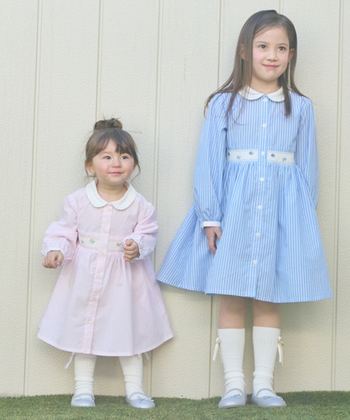 petit main（プティマイン）の「【リンク】アソート柄長袖シャツ（シャツ/ブラウス・キッズ・オフホワイト/ライトブルー/グリーン・80ｃｍ/120cm/130cm/110cm/90cm/100cm）」の15枚目の写真