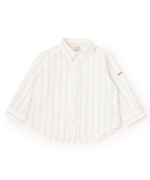 petit main（プティマイン）の「【リンク】アソート柄長袖シャツ（シャツ/ブラウス・キッズ・オフホワイト/ライトブルー/グリーン・80ｃｍ/120cm/130cm/110cm/90cm/100cm）」の12枚目の写真