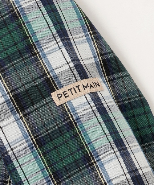 petit main（プティマイン）の「【リンク】アソート柄長袖シャツ（シャツ/ブラウス・キッズ・オフホワイト/ライトブルー/グリーン・80ｃｍ/120cm/130cm/110cm/90cm/100cm）」の7枚目の写真