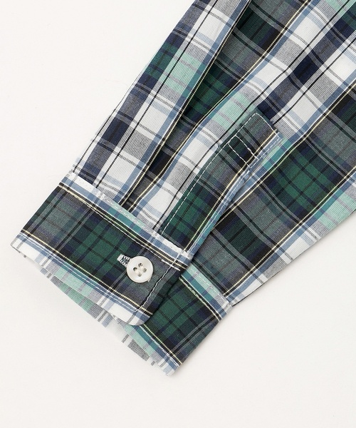 petit main（プティマイン）の「【リンク】アソート柄長袖シャツ（シャツ/ブラウス・キッズ・オフホワイト/ライトブルー/グリーン・80ｃｍ/120cm/130cm/110cm/90cm/100cm）」の4枚目の写真