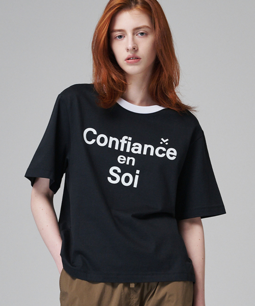 MALOUPE(マロップ)の「5207 シグネチャーロゴTシャツ (ブラック)(Tシャツ/カットソー・レディース・ブラック・FREE)」の1枚目の写真