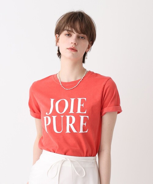 allureville（アルアバイル）の「ピグメントダイクラシックロゴT（Tシャツ/カットソー・レディース・チャコールグレー/オフホワイト/レッド・2）」の7枚目の写真