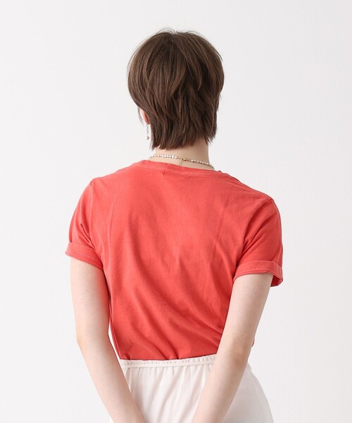 allureville（アルアバイル）の「ピグメントダイクラシックロゴT（Tシャツ/カットソー・レディース・チャコールグレー/オフホワイト/レッド・2）」の9枚目の写真