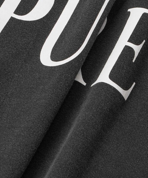 allureville（アルアバイル）の「ピグメントダイクラシックロゴT（Tシャツ/カットソー・レディース・チャコールグレー/オフホワイト/レッド・2）」の16枚目の写真