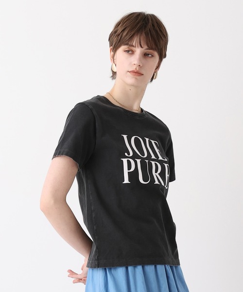 allureville（アルアバイル）の「ピグメントダイクラシックロゴT（Tシャツ/カットソー・レディース・チャコールグレー/オフホワイト/レッド・2）」の18枚目の写真