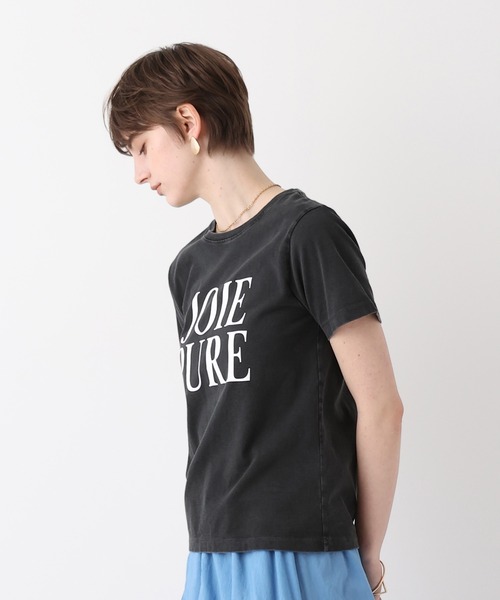 allureville（アルアバイル）の「ピグメントダイクラシックロゴT（Tシャツ/カットソー・レディース・チャコールグレー/オフホワイト/レッド・2）」の19枚目の写真