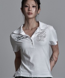 ◇ASYOUARE◇ベーシック ホットフィックス カラー Tシャツ BASIC HOTFIX COLLAR T-SHIRT