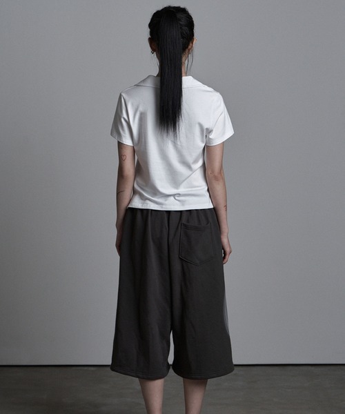 as you are(アズユーアー)の「◇ASYOUARE◇ベーシック ホットフィックス カラー Tシャツ BASIC HOTFIX COLLAR T-SHIRT(ポロシャツ・レディース・ブラック/ホワイト・S)」の13枚目の写真