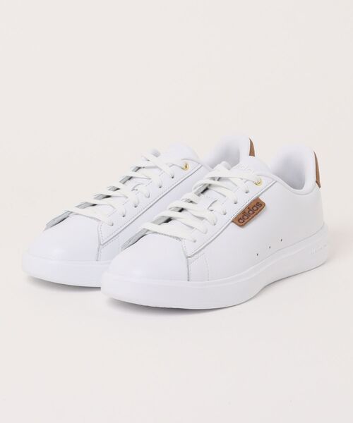 adidas(アディダス)の「ADIDAS アディダス CLEANCOURT LITE クリーンコート ライト KK0349 ABC-MART限定 *FTWR/FTWR/BROW(スニーカー・メンズ・ホワイト・26.5cm/26.0cm/25.5cm/25.0cm/29.0cm/28.5cm/28.0cm/27.5cm/27.0cm/24.5cm/24.0cm/23.5cm/23.0cm/22.5cm)」の1枚目の写真